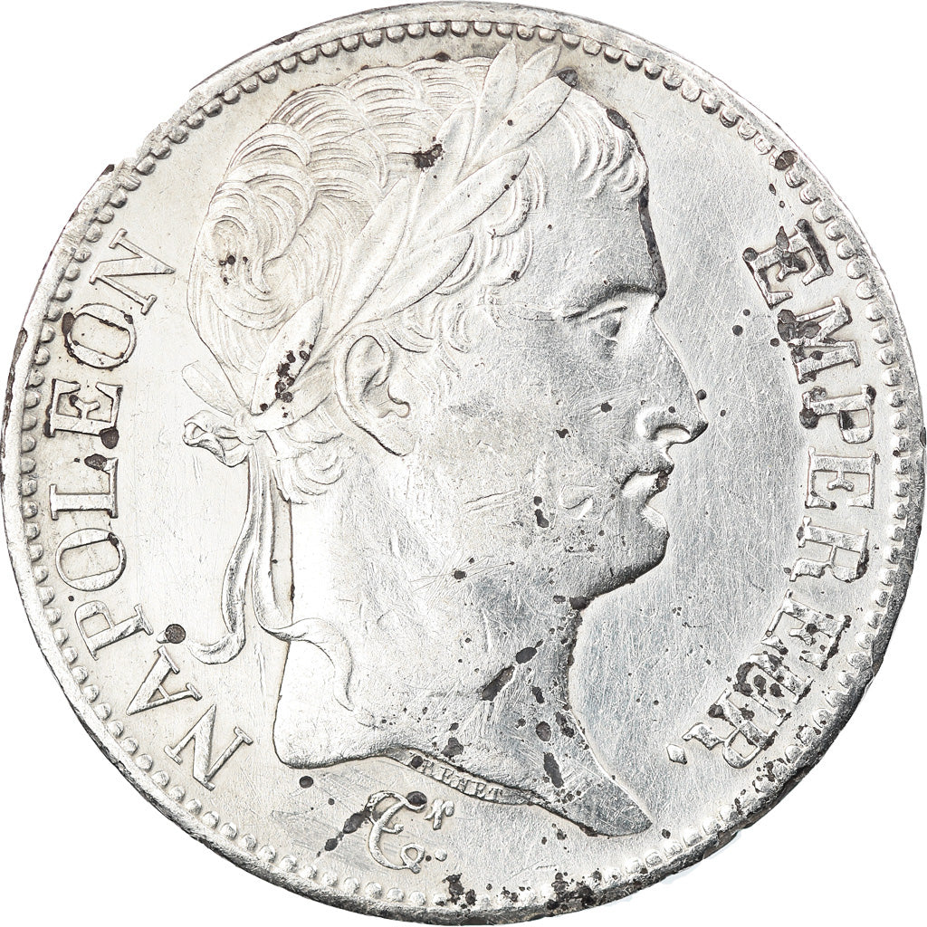 Moneda, Francia, Napoleon I, Napoléon I, 5 Francs, 1810, Paris, MBC, Plata