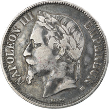Coin, France, Napoléon III, 5 Francs, 1869, Strasbourg, VF(30-35), Silver