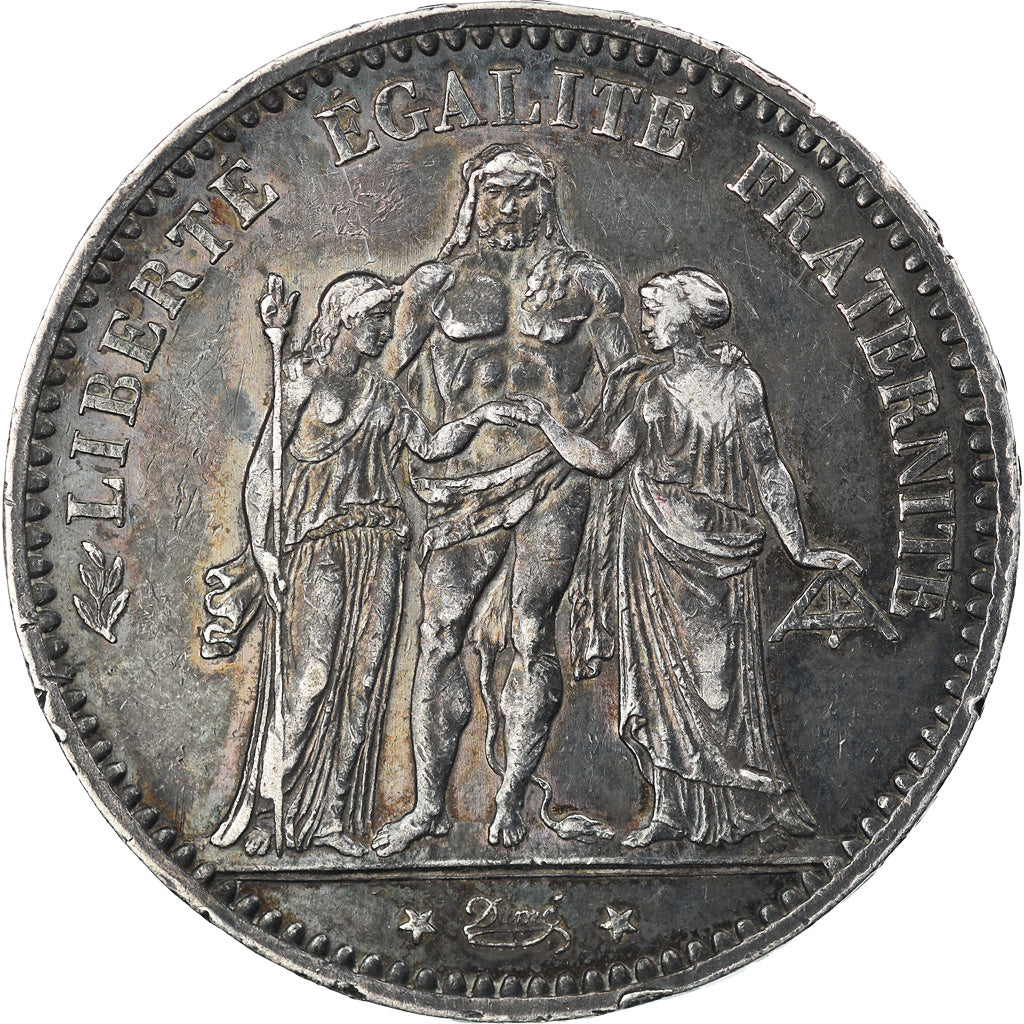 France, Hercule, 5 Francs, 1875, Paris, Silver, KM:820.1