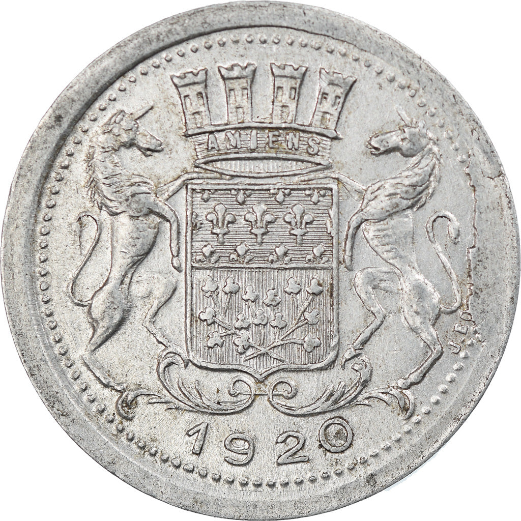 Coin, France, Chambre de Commerce, Amiens, 10 Centimes, 1920, EF(40-45)