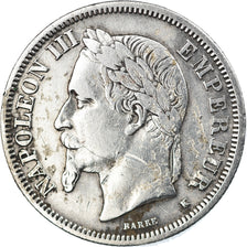 Monnaie, France, Napoleon III, Napoléon III, 2 Francs, 1867, Bordeaux, TB+