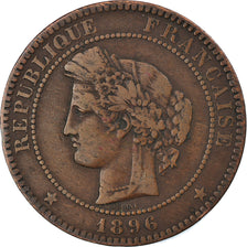Coin, France, Cérès, 10 Centimes, 1896, Paris, VF(30-35), Bronze, KM:815.1