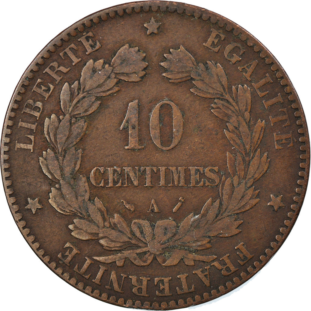 Coin, France, Cérès, 10 Centimes, 1896, Paris, VF(30-35), Bronze, KM:815.1