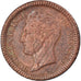 Moneta, Monaco, Honore V, Decime, 1838, Monaco, MB+, Rame, KM:97.1