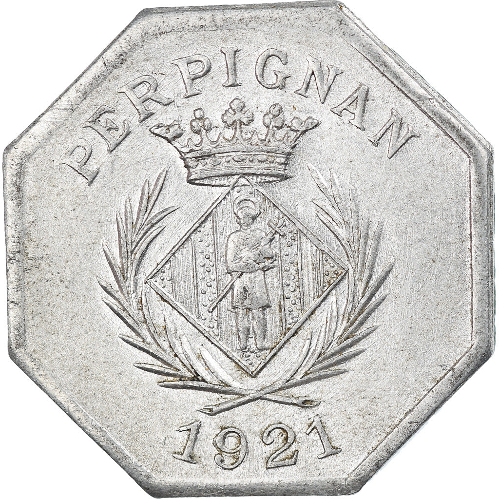 Moneta, Francia, Chambre Syndicale des Commerçants, Perpignan, 10 Centimes