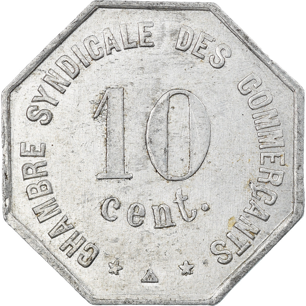 Moneta, Francia, Chambre Syndicale des Commerçants, Perpignan, 10 Centimes
