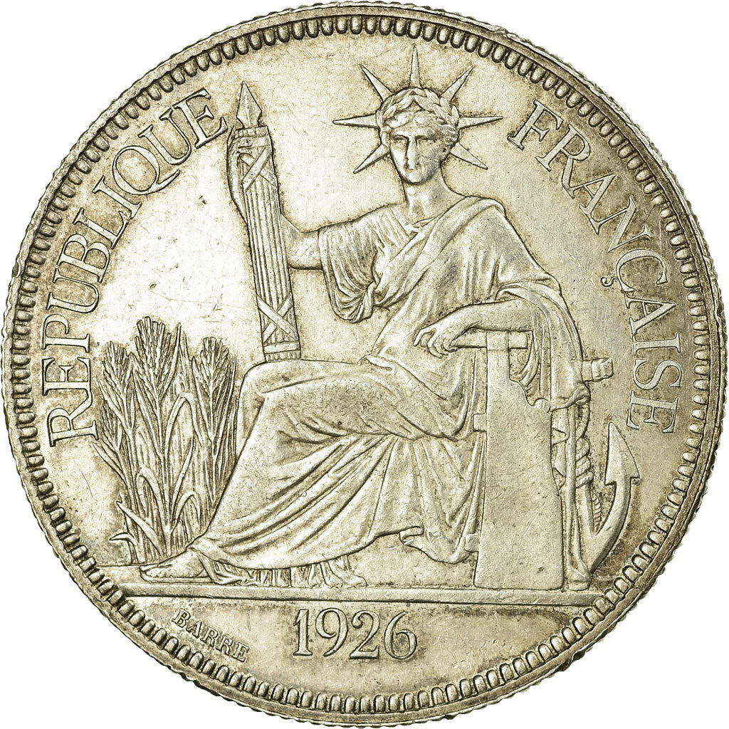 Monnaie, Indochine Française, Piastre, 1926, Paris, TTB+, Argent, Lecompte:302
