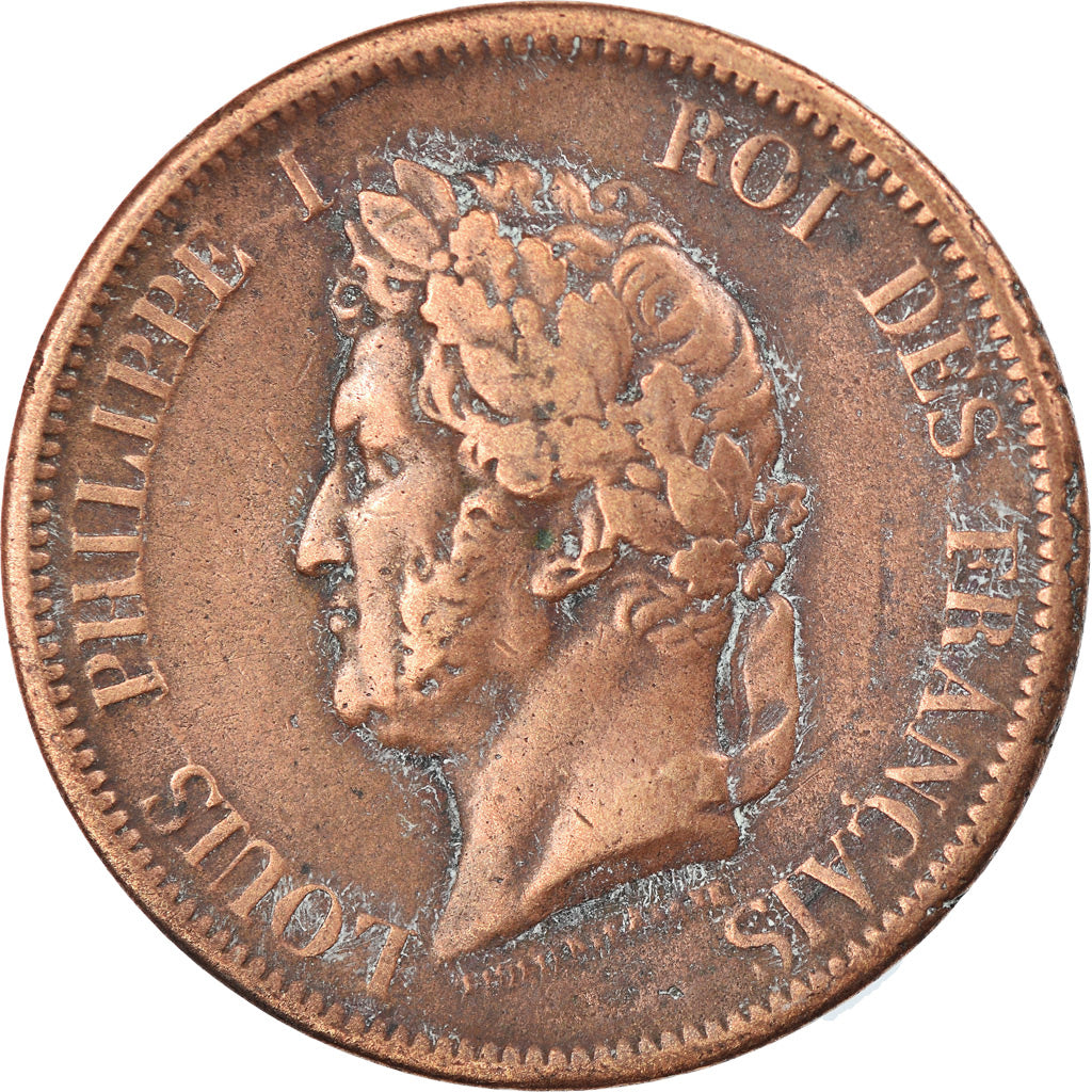 Coin, FRENCH COLONIES, Louis - Philippe, 10 Centimes, 1843, Paris, EF(40-45)