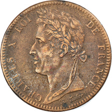 Münze, Französische Kolonien, Charles X, 10 Centimes, 1829, Paris, SS, Bronze