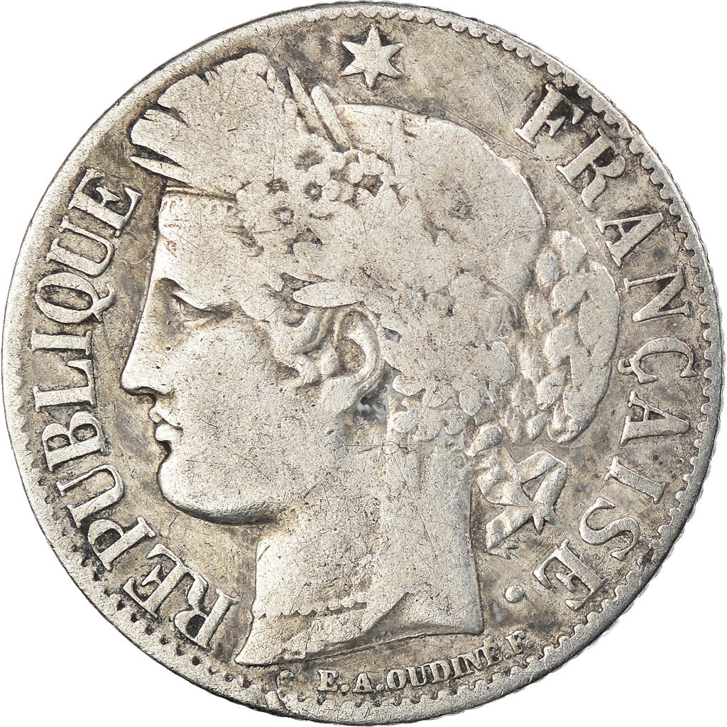 Monnaie, France, Cérès, Franc, 1895, Paris, TB, Argent, Gadoury:465a, KM:822.1