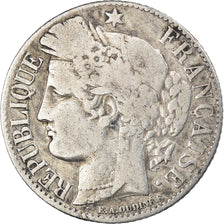Monnaie, France, Cérès, Franc, 1895, Paris, TB, Argent, Gadoury:465a, KM:822.1