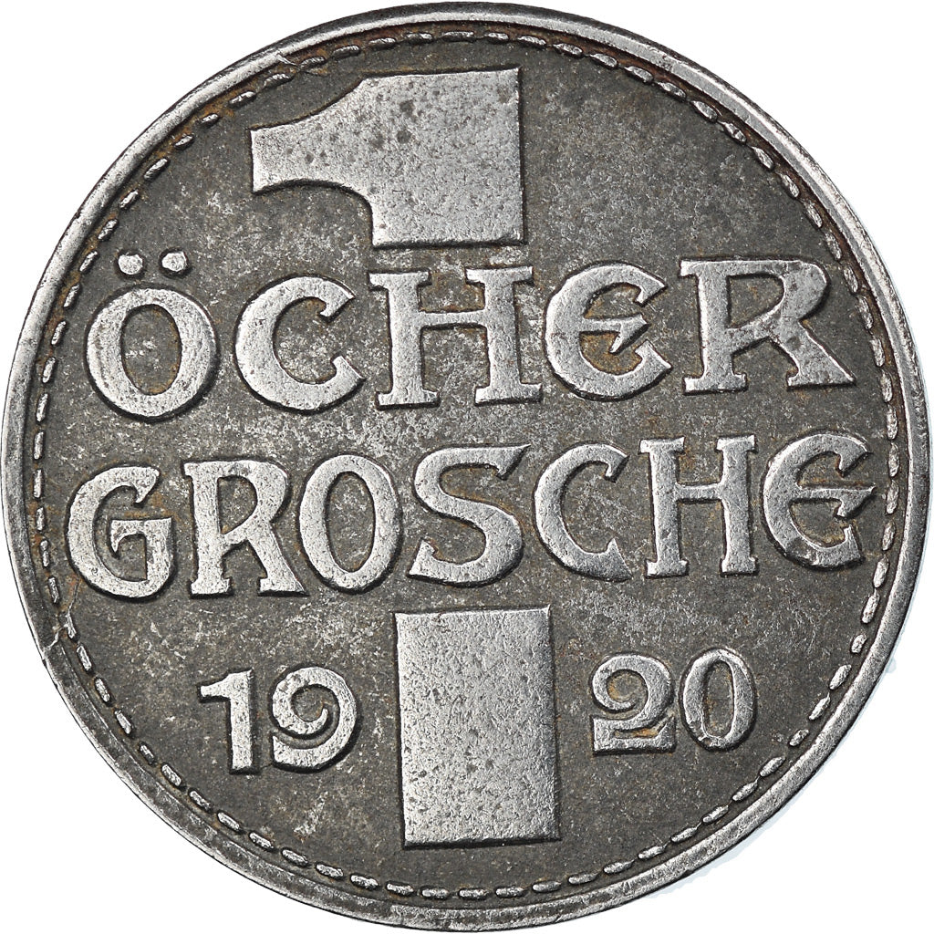 Moneta, Germania, Aachen, 1 Öcher Grosche, 1920, BB+, Ferro