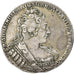 Moneda, Rusia, Anna, Rouble, 1733, MBC, Plata, KM:192.2