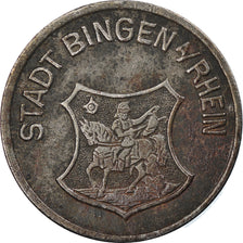 Moneda, Alemania, Notgeld, Bingen, 10 Pfennig, 1919, MBC, Hierro