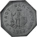 Munten, Duitsland, Notgeld, Bensheim, 10 Pfennig, 1917, ZF, Iron