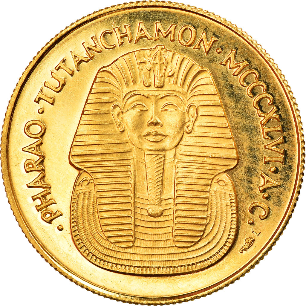 Egypte, Medaille, Nefertiti, FDC, Goud