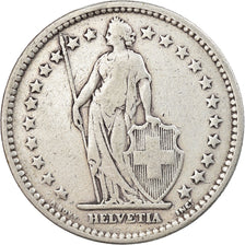 Svizzera, 2 Francs, 1910, Bern, MB, Argento, KM:21