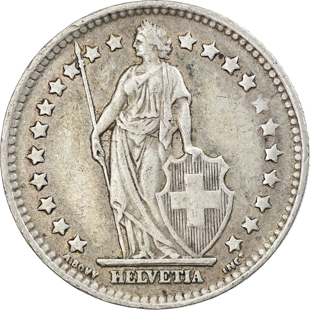 Coin, Switzerland, Franc, 1945, Bern, EF(40-45), Silver, KM:24