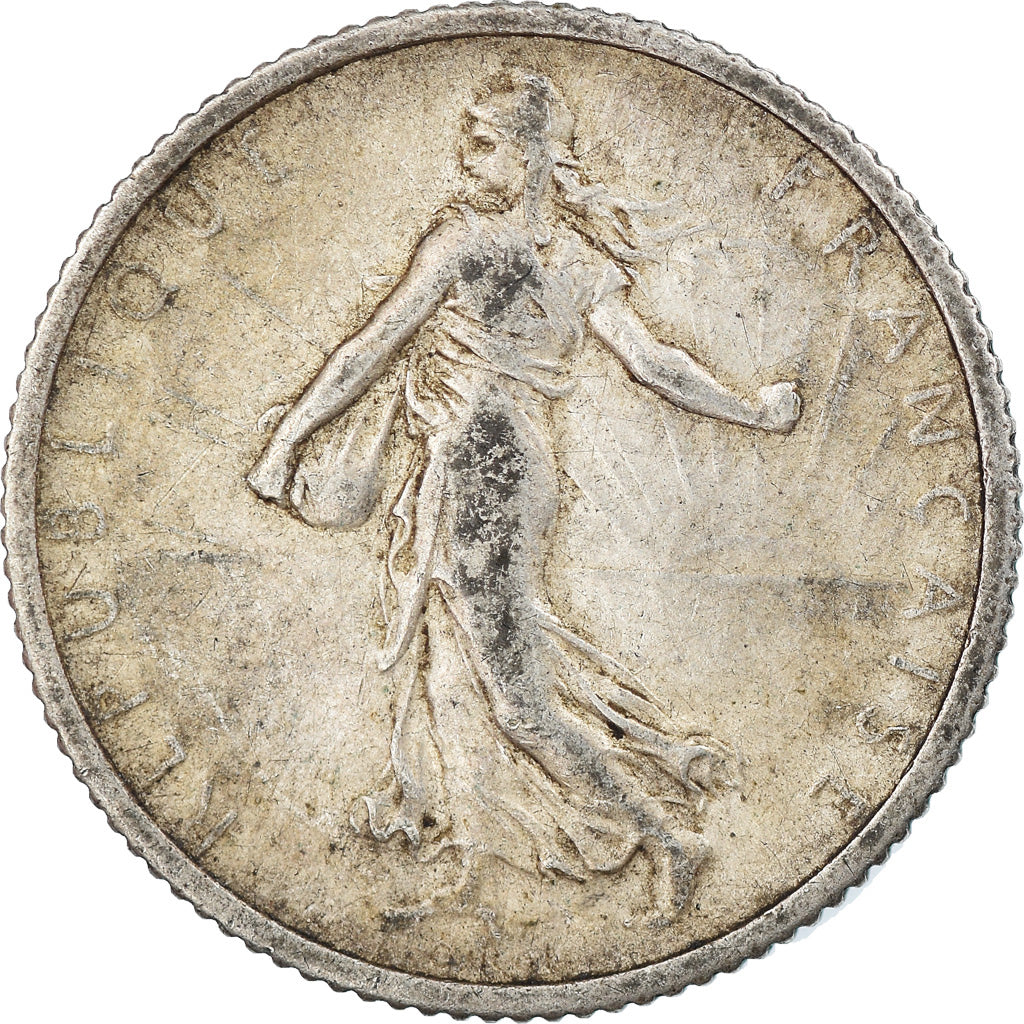 Münze, Frankreich, Semeuse, Franc, 1916, Paris, S, Silber, KM:844.1