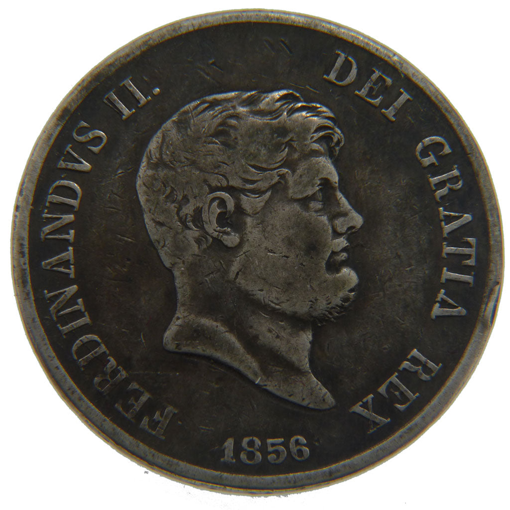 Italy, 120 Grana, 1856, VF(20-25), Silver, 27.00