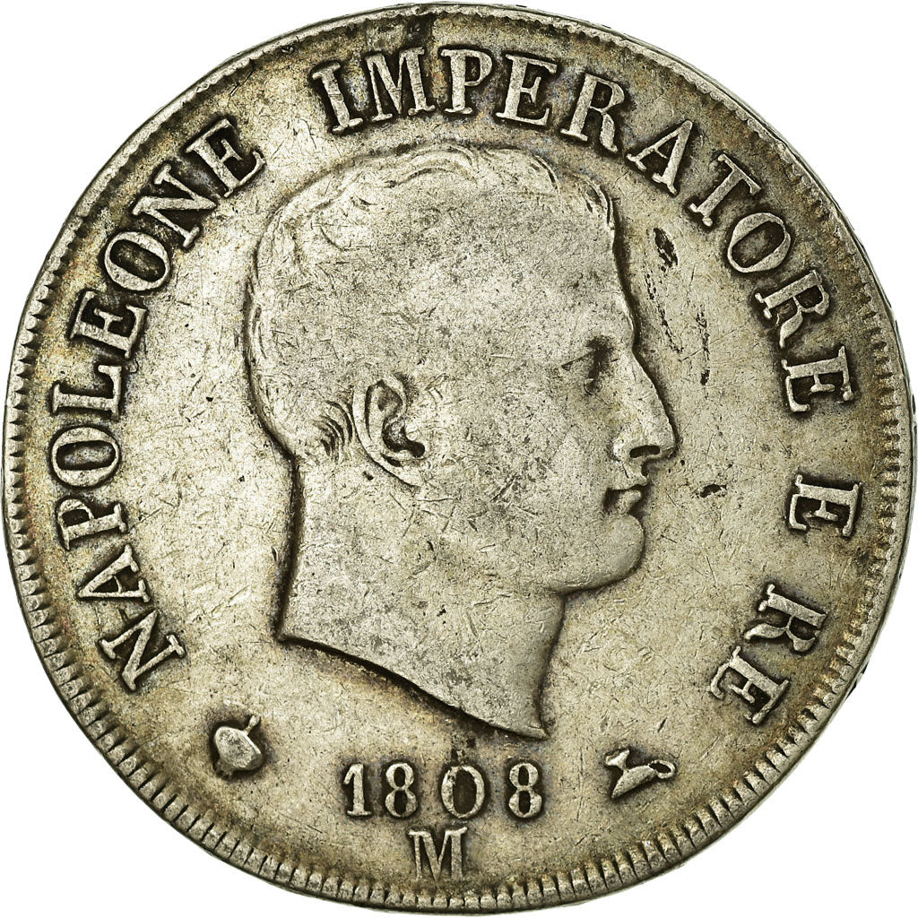 Coin, ITALIAN STATES, KINGDOM OF NAPOLEON, Napoleon I, 5 Lire, 1808, Milan