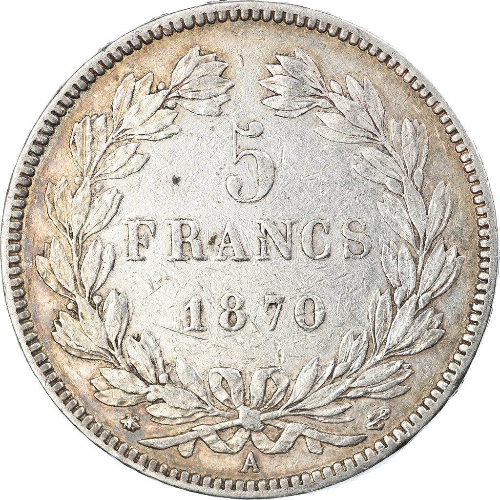 Monnaie, France, Cérès, 5 Francs, 1870, Paris, TB+, Argent, Gadoury:743