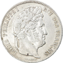 Coin, France, Louis-Philippe, 5 Francs, 1835, Rouen, EF(40-45), Silver