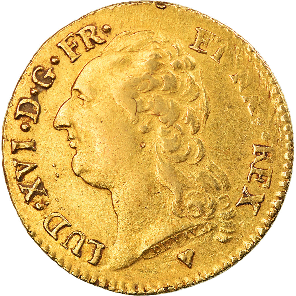 Münze, Frankreich, Louis XVI, Louis d'or à la tête nue, Louis d'Or, 1786