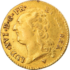 Münze, Frankreich, Louis XVI, Louis d'or à la tête nue, Louis d'Or, 1786