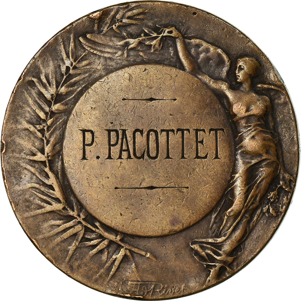 France, Medal, Souvenir du Banquet offert à Pierre Viala, 1903, Rivet