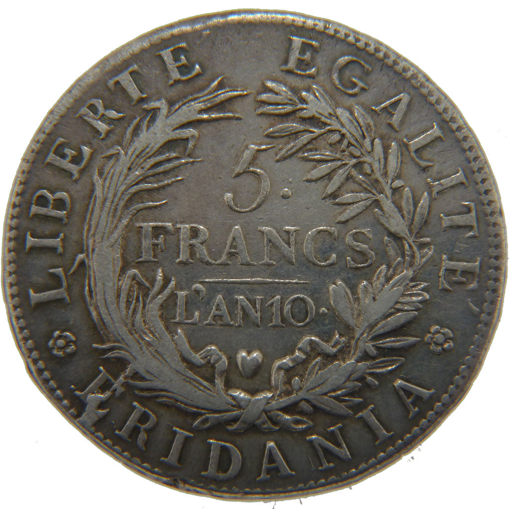 République du Piémont, Italie, 5 Francs