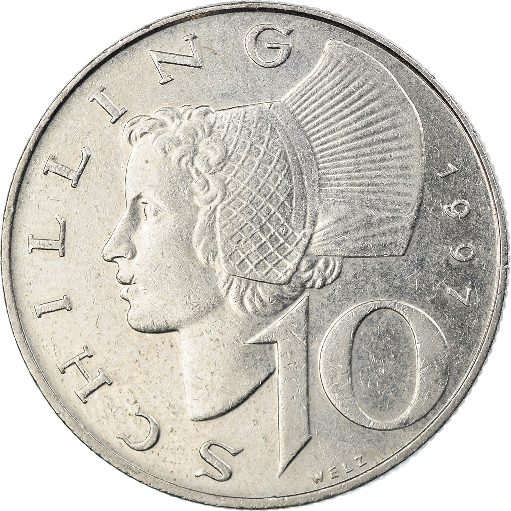 Coin, Austria, 10 Schilling, 1997, EF(40-45), Copper-Nickel Plated Nickel