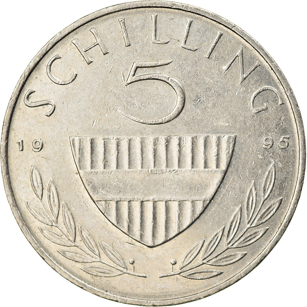 Coin, Austria, 5 Schilling, 1995, AU(55-58), Copper-nickel, KM:2889a