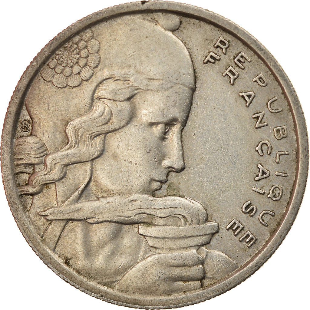 Coin, France, Cochet, 100 Francs, 1955, EF(40-45), Copper-nickel, KM:919.1