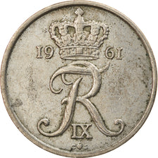 Moneta, Danimarca, Frederik IX, 25 Öre, 1961, Copenhagen, MB+, Rame-nichel