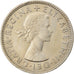 Moeda, Grã-Bretanha, Elizabeth II, Florin, Two Shillings, 1963, AU(50-53)