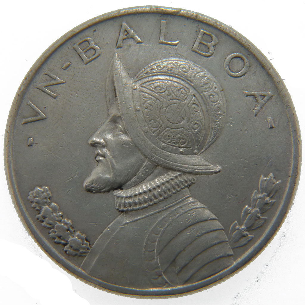 Panama, 1 Balboa, 1947, KM #13, AU(50-53), Silver, 38.1, 26.60