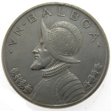 Panama, 1 Balboa, 1947, KM #13, AU(50-53), Silver, 38.1, 26.60