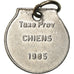 Luxemburgo, medalla, Taxe Prov Chiens, 1985, MBC+, Aluminio