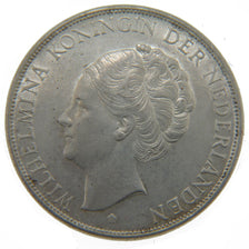 Netherlands, 2 1/2 Gulden, 1938, KM #165, AU(50-53), Silver, 38, 25.00