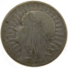 Poland, 10 Zlotych, 1932, AU(50-53), Silver, 21.80