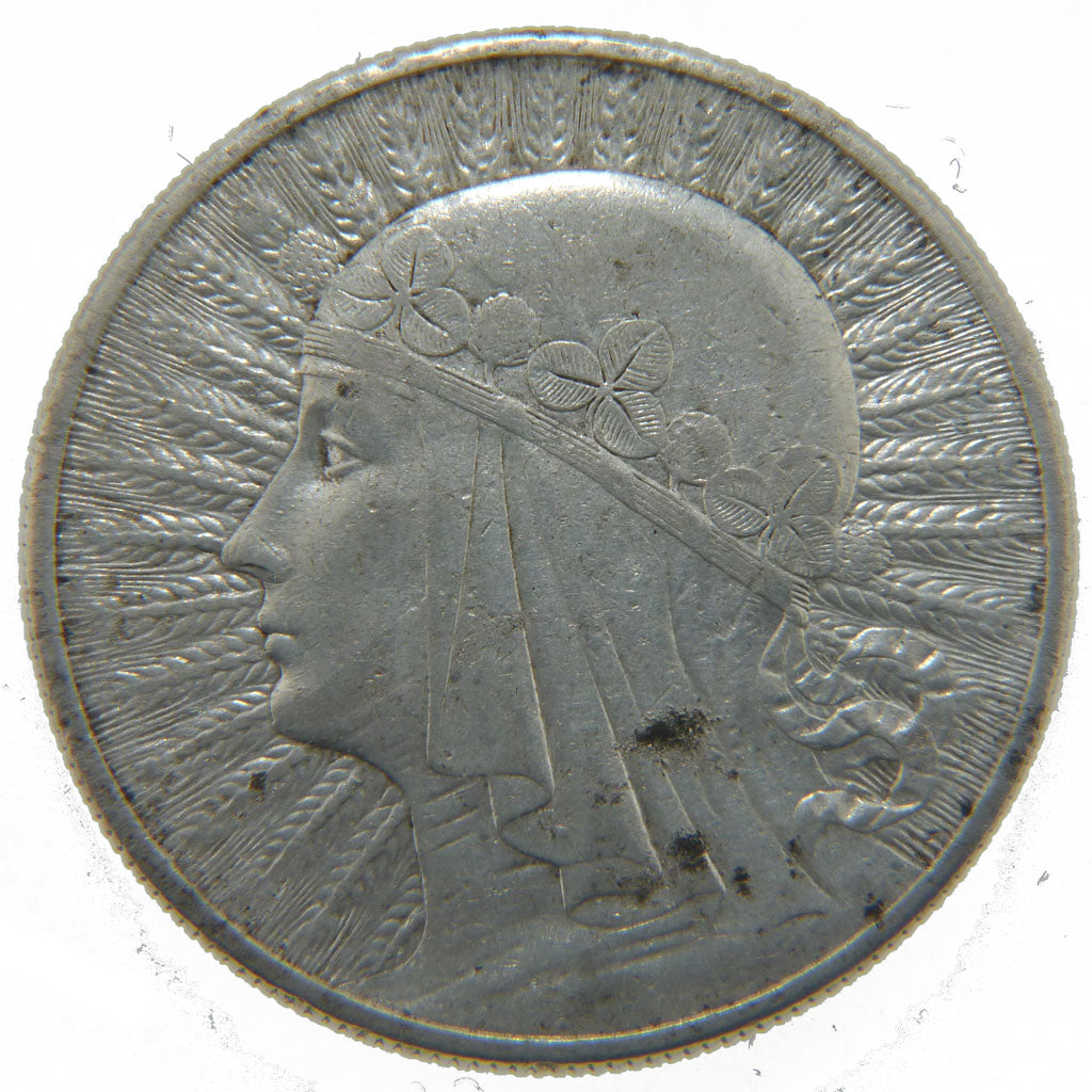 Poland, 10 Zlotych, 1932, EF(40-45), Silver, 21.90