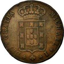 Moneda, Portugal, Miguel, 10 Reis, X; 1/2 Vinten, 1831, MBC, Cobre, KM:390