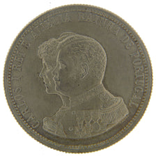 PORTUGAL, 1000 Reis, 1898, KM #539, MS(60-62), Silver, 25.00
