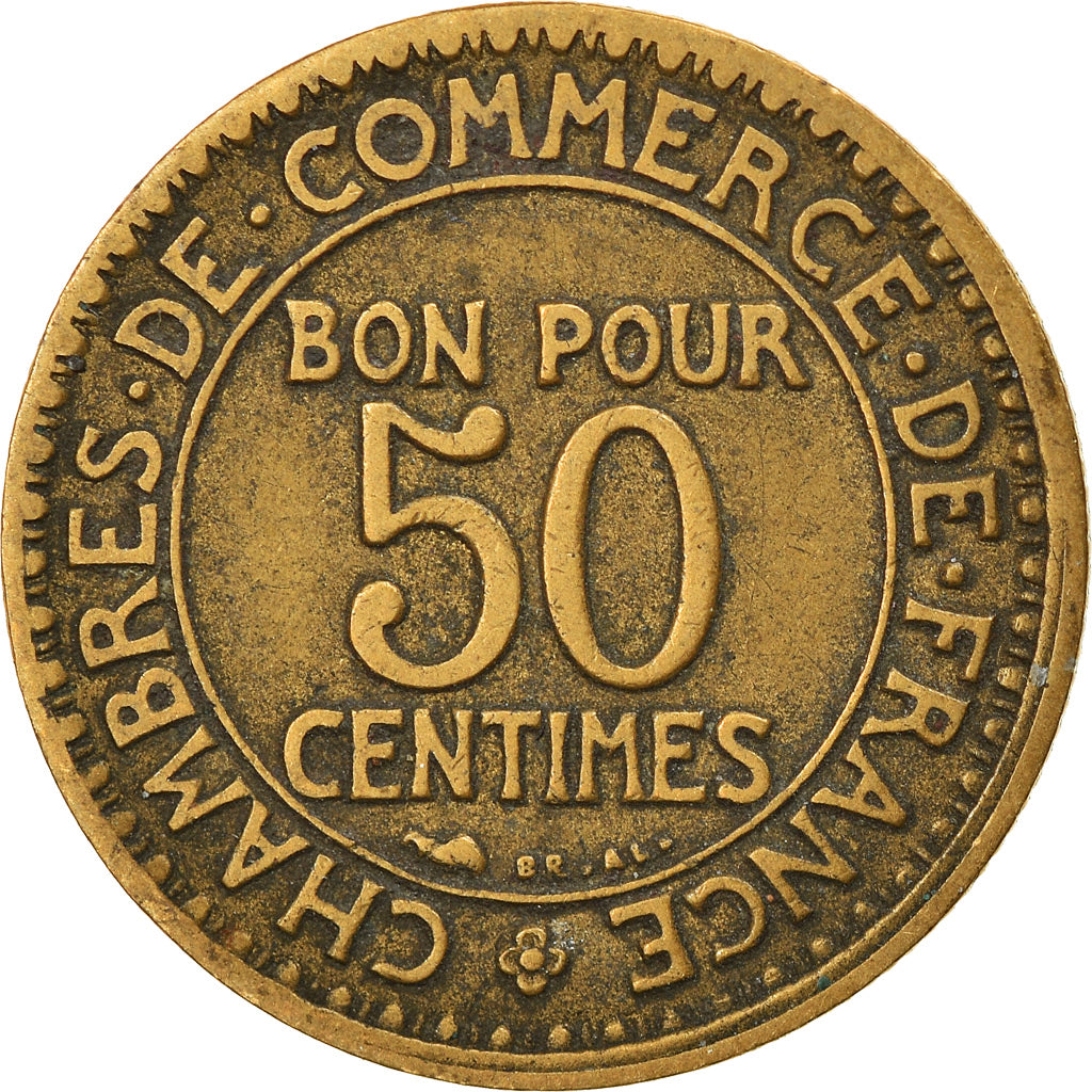 Coin, France, Chambre de commerce, 50 Centimes, 1929, Paris, VF(30-35)