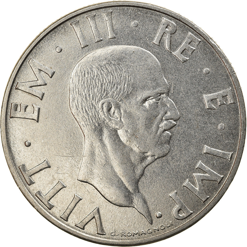 Coin, Italy, Vittorio Emanuele III, 2 Lire, 1940, Rome, AU(50-53), Stainless
