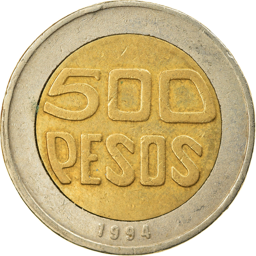 Coin, Colombia, 500 Pesos, 1994, EF(40-45), Bi-Metallic, KM:286