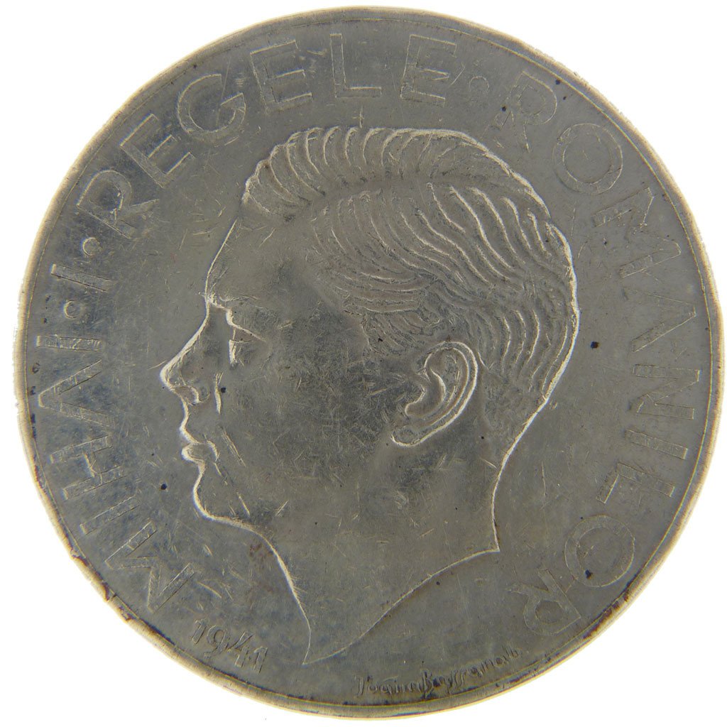 ROMANIA, 500 Lei, 1941, KM #60, EF(40-45), Silver, 37, 24.70
