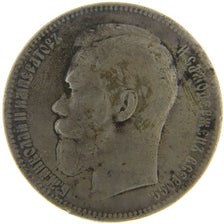 Russia, Rouble, 1897, Saint-Pétersbourg, VF(30-35), Silver, 19.70