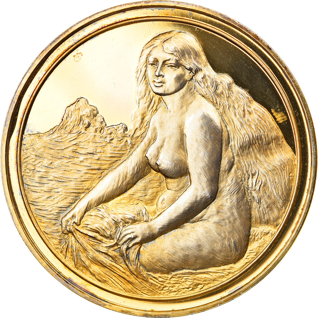 France, Médaille, Arts & Culture, Baigneuse de Auguste Renoir, SPL, Vermeil